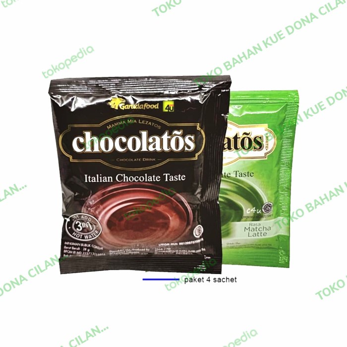 

chocolatos drink rasa chocolate / matcha latte 28gr x 10pcs (1renceng) tokomaju1625