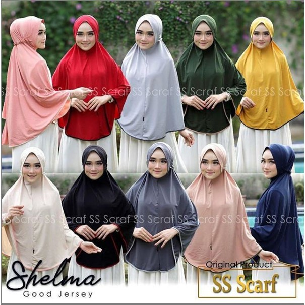 HIJAB BERGO SHELMA / KERUDUNG INSTAN BERGO / HIJAB INSTAN JUMBO GOOD JERSEY/ HIJAB KEKINIAN