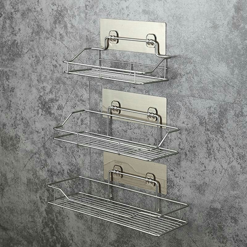 Rak Gantung Kamar Mandi Toilet Bathroom Rack Stainless Steel Size L w21