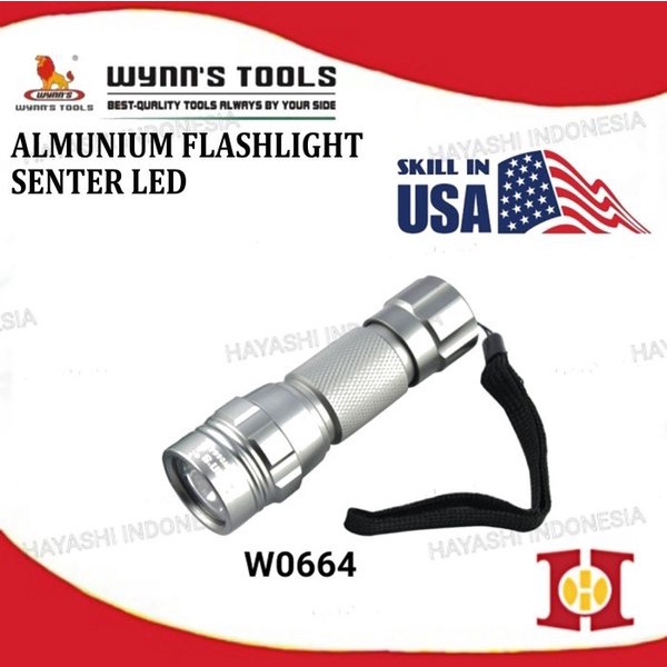 Senter LED Flashlight Aluminium FlashLight Police SWAT Original USA