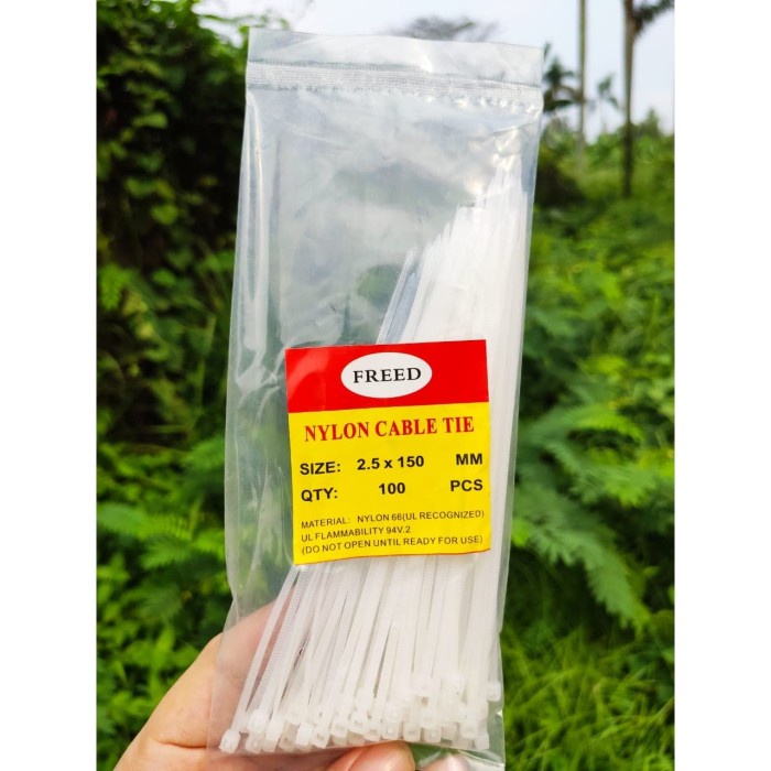 

ORGANIZER-DOCUMENT- KABEL TIES CABLE TIES KABEL TIS CABLE TIE PERAPIH 2.5X150MM ISI 100PCS