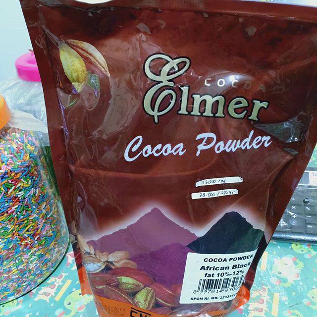 

Elmer Cocoa Powder African Black Cokelat Bubuk Kemasan Repack 100 gram