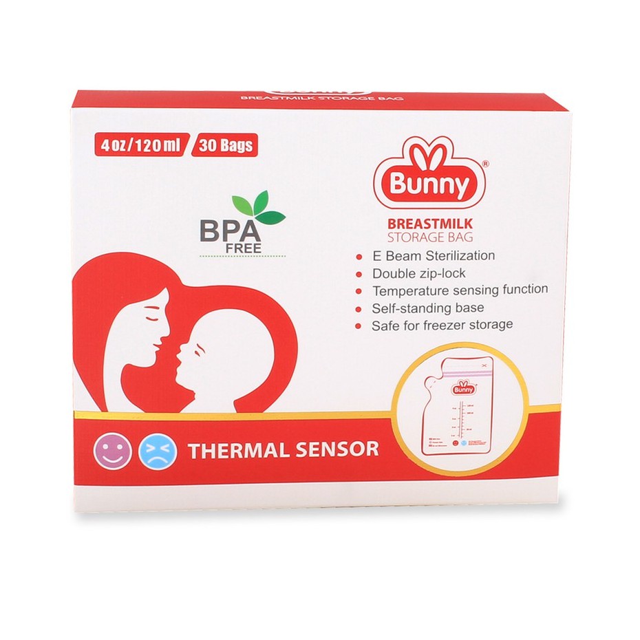 Lusty Bunny Breastmilk Storage 120ml Kantong Asi Lusty Bunny