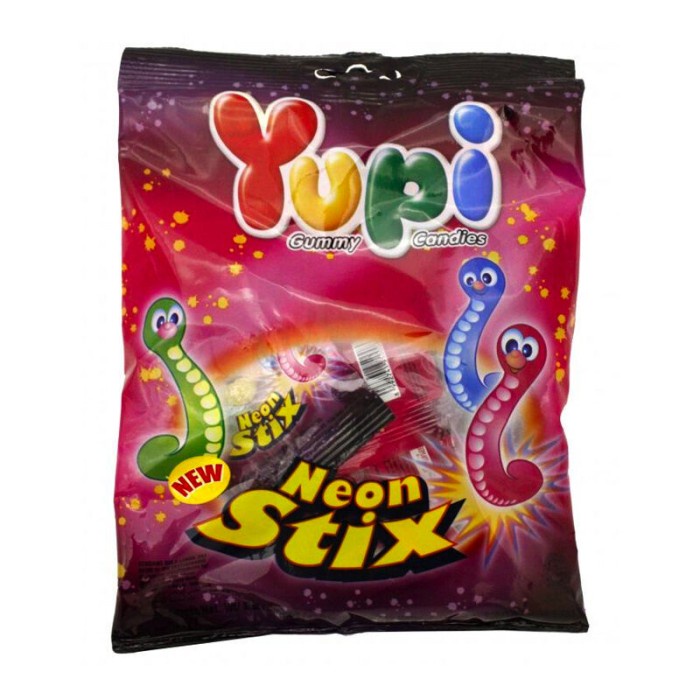 

Yupi Neon Stix Hanging Bag 120Gr