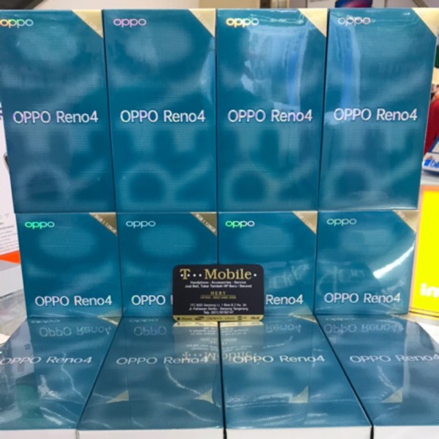OPPO RENO 4 RAM 8GB 128GB / RAM 8/128GB - BLUE - BLACK - GARANSI RESMI OPPO