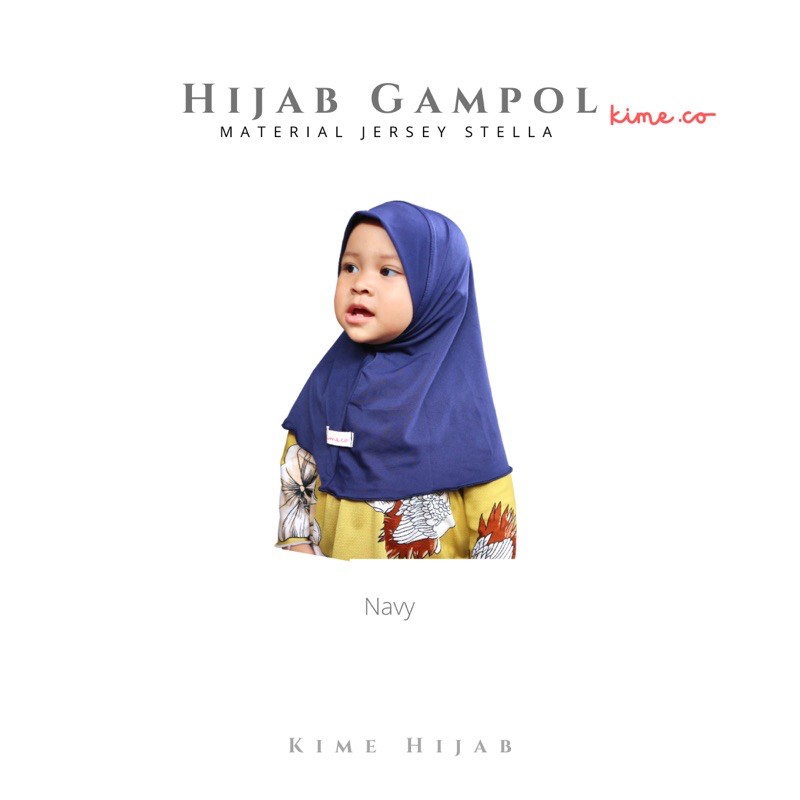 Hijab Anak Murah Syari Polos Hijab Gampol, by kimehijab