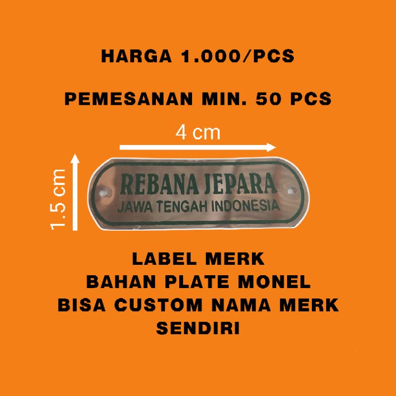 Custom Label Merk Rebana Hadroh Darbuka Qosidah Marawis