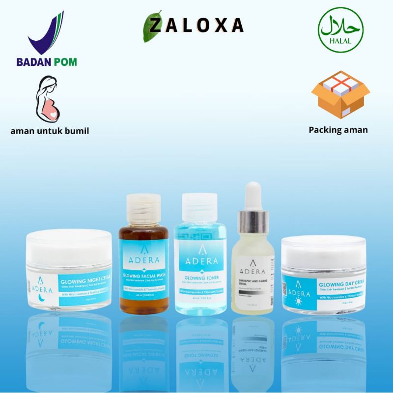 ADERA CREAM SIANG MALAM / ADERA KRIM SIANG / ADERA GLOWING NIGH CREAM / ADERA GLOWING DAY CREAM / AD