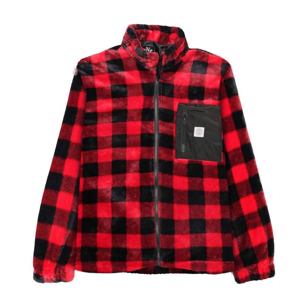 Heretic - Sherpa Jacket - Red Flannel Pattern