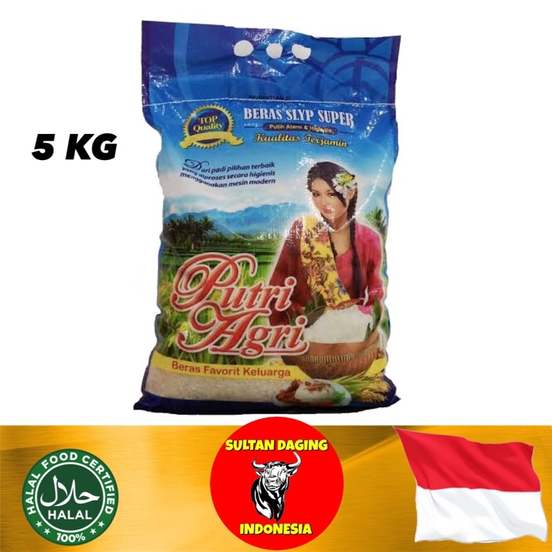 BERAS PUTRI AGRI 5 KG/ BERAS PUTRI AGRI/ BERAS PUTRI AGRI 5KG/BERAS PUTRI AGRI 5KG BERKUALITAS/BERAS