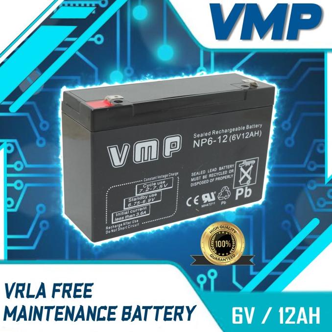 Aki Vmp Lead Acid 6V 12Ah