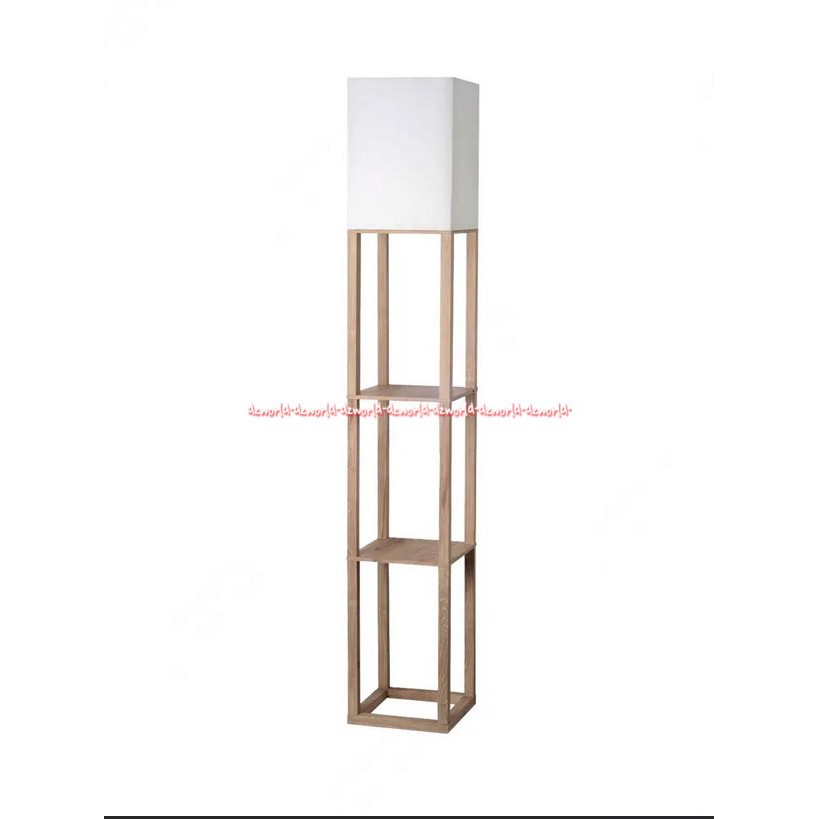 Eglare Floor Lamp Lampu Pojok Kayu Lampu Dengan Tempat Panjangan