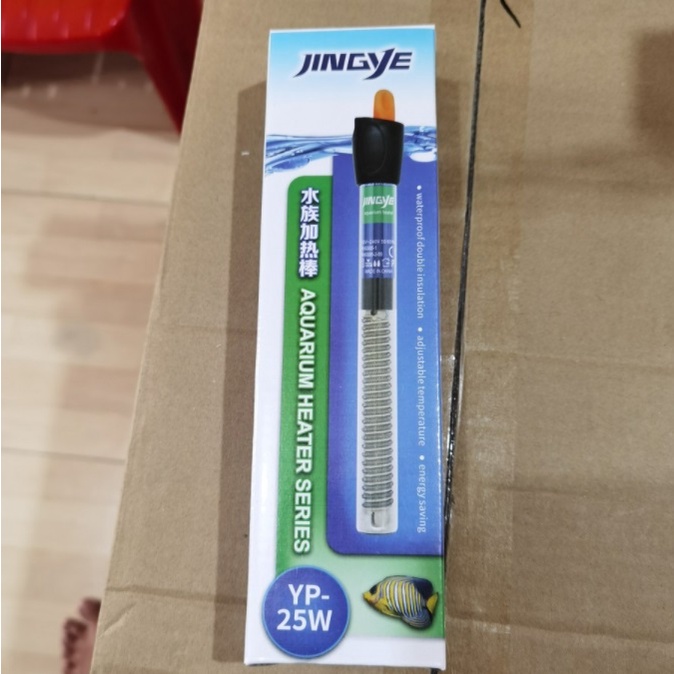 JINGYE HEATER 25 Watt PEMANAS AIR / PENGHANGAT AIR aquarium 25watt 25w