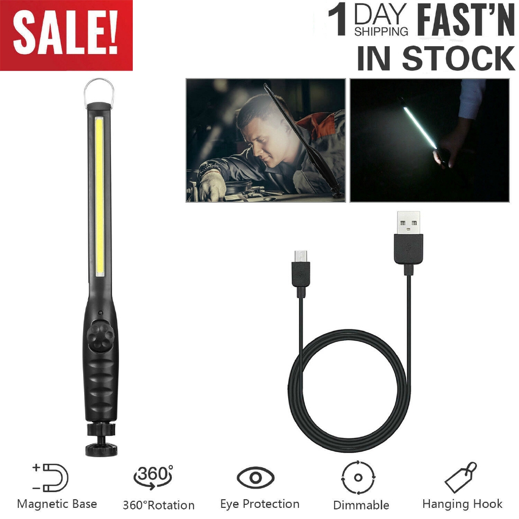410-Lumen  CB LED Slim Work Light Rechargeable Lithium Ion Powered W/ USB cable 