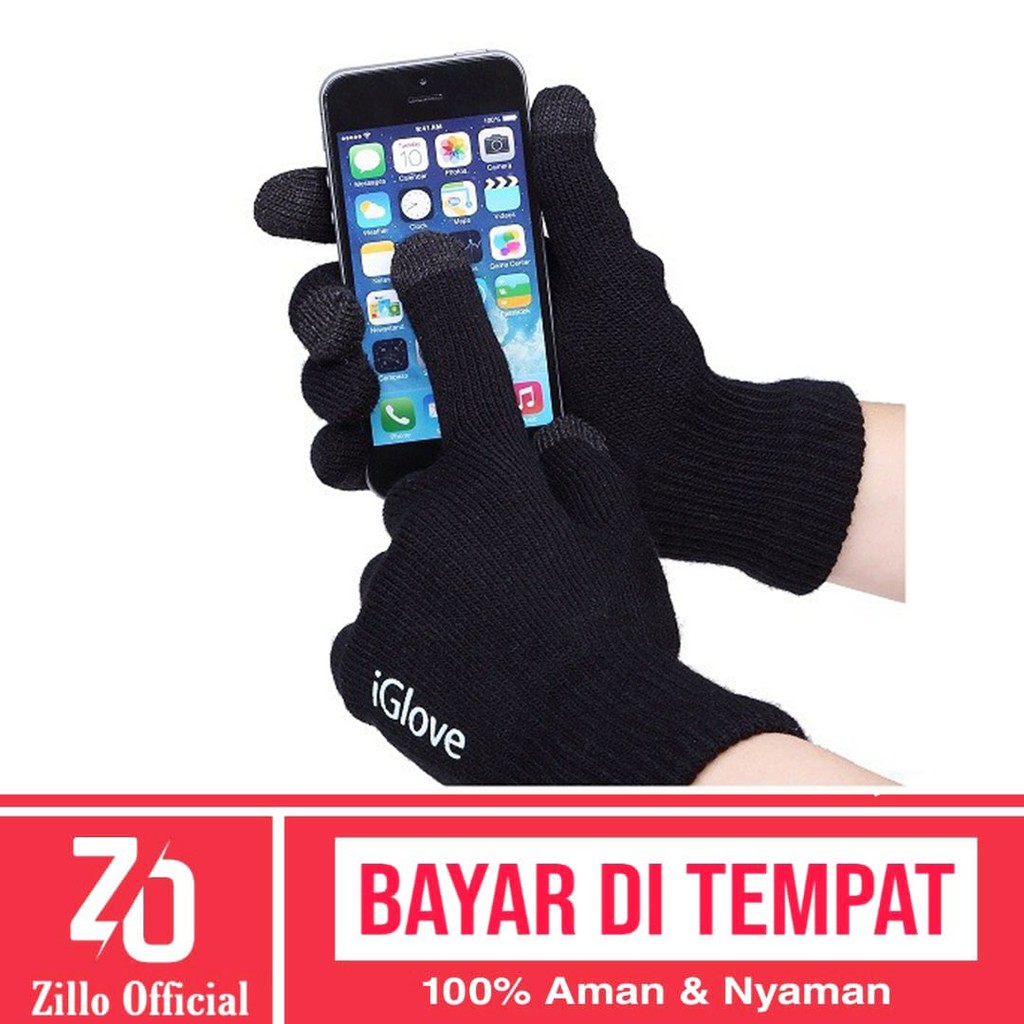 ZILLO Sarung Tangan TOUCH SCREEN iGlove Sarung Tangan Layar Sentuh Smartphone &amp; Tablet Android