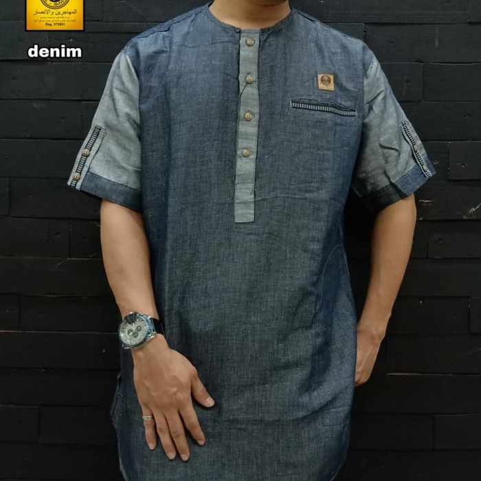 baju kurta pendek Al amwa - busana muslim pria dewasa official wear05