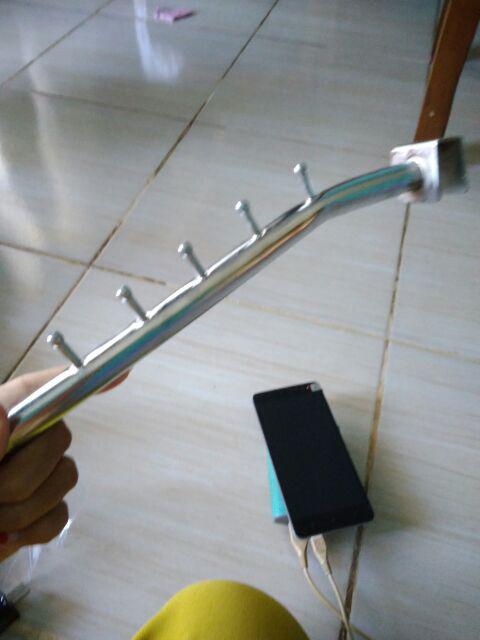 Gantungan Baju Suling Pipa Kotak 6 Titik Tekuk | Hanger Kualitas (l)