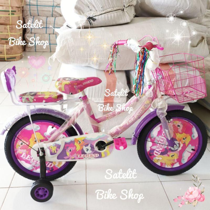 [EKA JAYA SEPEDA] Sepeda Anak Cewek Ukuran 18 Legend Centrum BNB Family Pink Ungu Sepeda Anak Cewek
