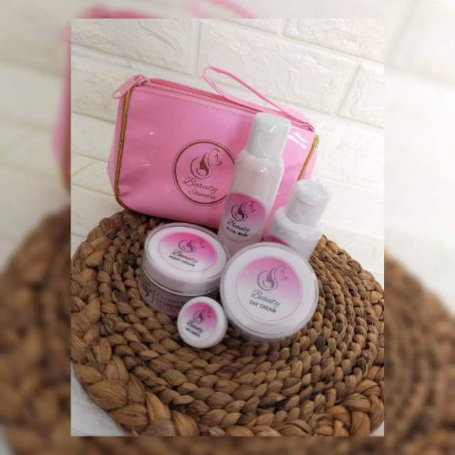 Beauty pink skincare