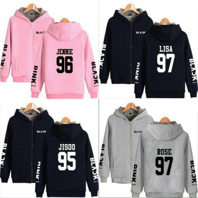 jaket hoodie blackpink