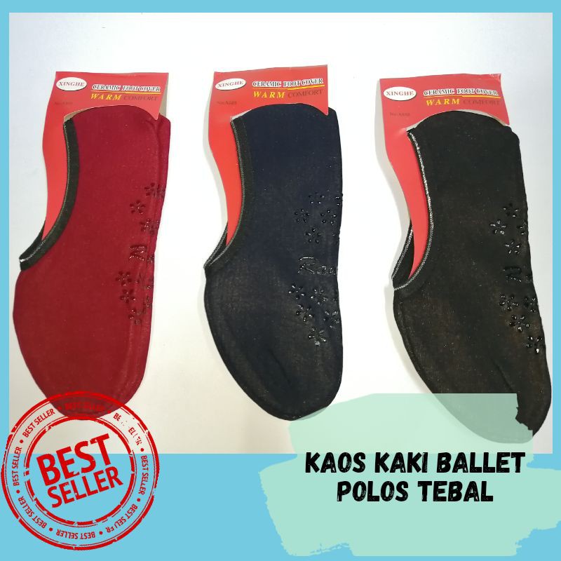 kaos kaki ballet/kaos kaki lantai polos tebal