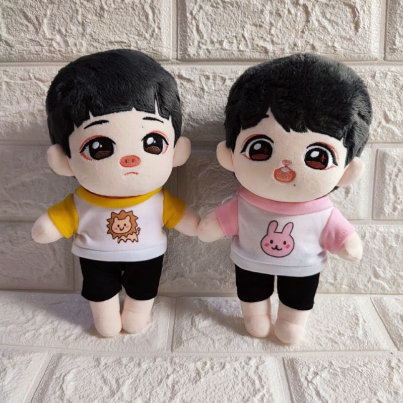 BJYX Doll Piggy Wang Yibo Bunny Xiao Zhan 20cm 25cm kpop doll