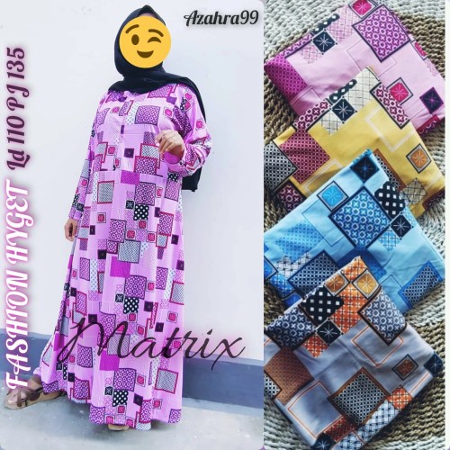 [BISA COD] GAMIS HYGET MOTIF Nagita Ranting Bunga - Gamis Murah Busui Friendly