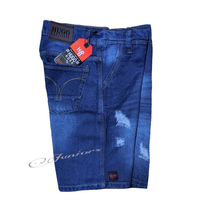 CELANA JEANS PENDEK SOBEK SLETING HUGO