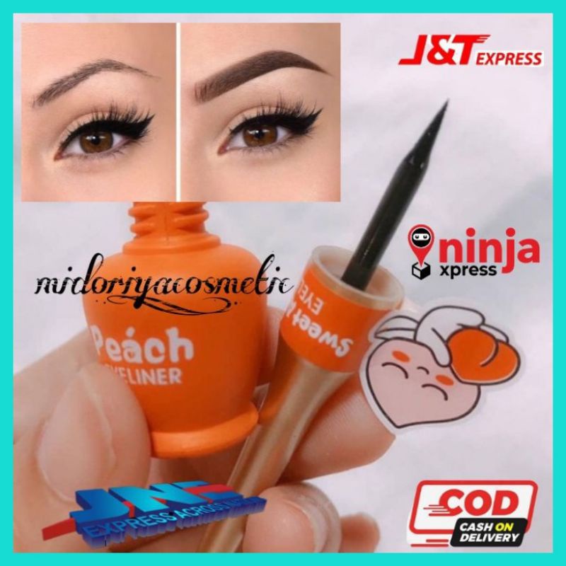 EYELINER KUAS EYELINER KISS BEUATY SWEET A PEACH /SOFT EYELINER KISS BEUATY/ EYELINER KISS BEUATY FI