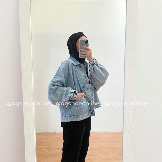 Vintage baggy oversized denim jacket by AGS&amp;co