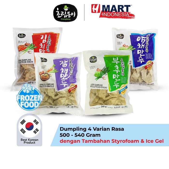 Choripdong Dumpling / Mandu Korea dengan Styrofoam dan Ice Gel