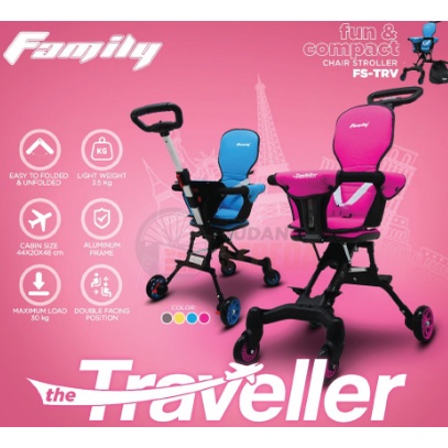 Stroller Anak Kereta Dorong Balita Family The Traveller FS-TRV Garansi kredit Cicilan COD SNI Stroler-1