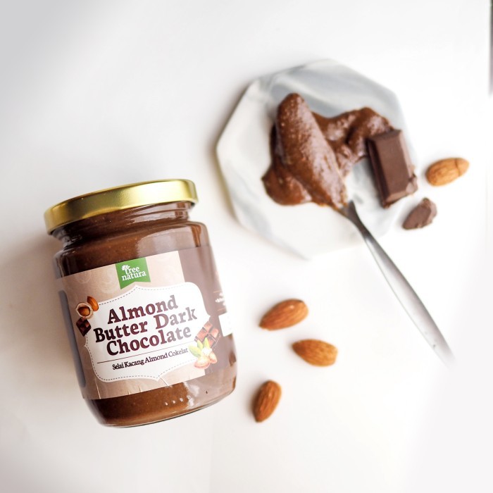 Tree Natura Almond Butter Dark Chocolate 225 gr (Selai Kacang Almond)