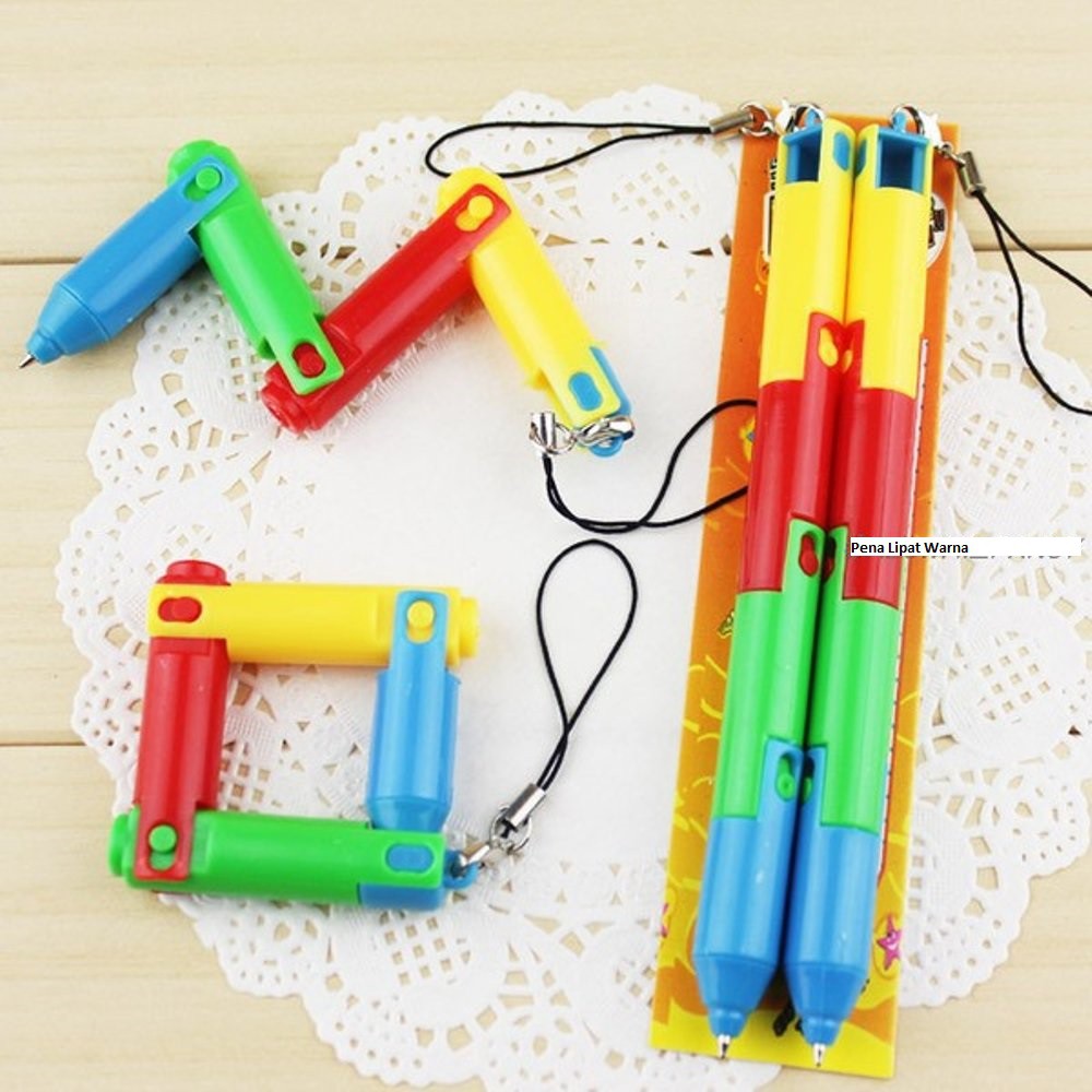 

Pena Lipat Warna Warni Pulpen Bolpoin Pen Lucu Unik Colour ATK Anak Sekolah