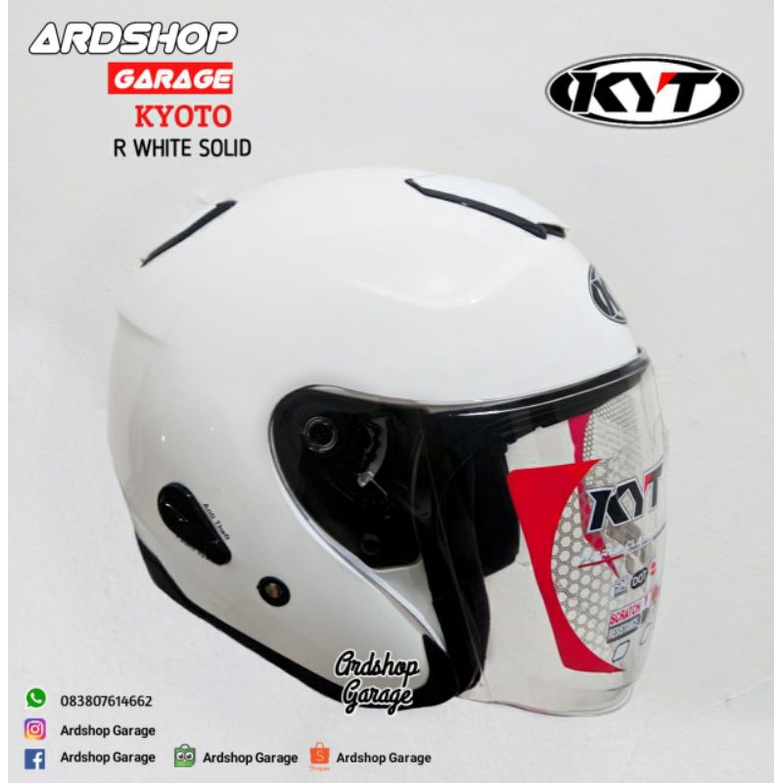 KYT Kyoto - Half Face Helmet 100% Original | Shopee Indonesia