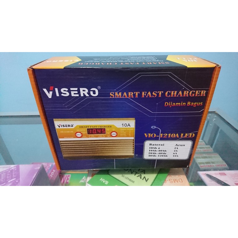 SMART FAST CHARGER AKI 12v 10 A digital VISERO VIO1210A TOUCH PANEL