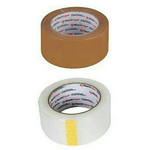 ISOLASI NACHI TAPE LAKBAN COKLAT TUA PLAKBAN BENING SELOTIP 48MM 2INCH