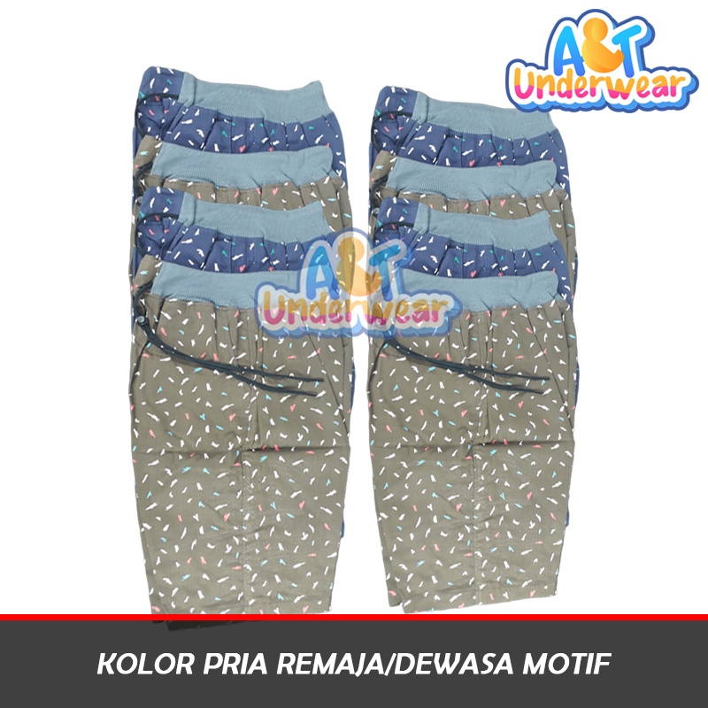 AT370-Celana Pendek Pria Motif/Kolor Pria Remaja Dewasa