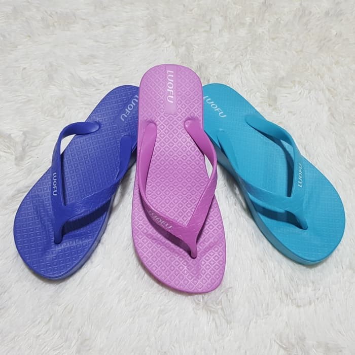 High Quality- e7145-6w sandal wanita jepit luofu sendal wanita jelly sandal wedges
