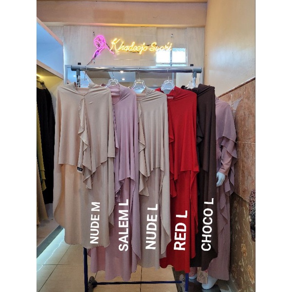 [UMMA SYAR'I] KHIMAR / KERUDUNG / BERGO HIJAB SYARI "JOLIE " By Umma Syar'i Official