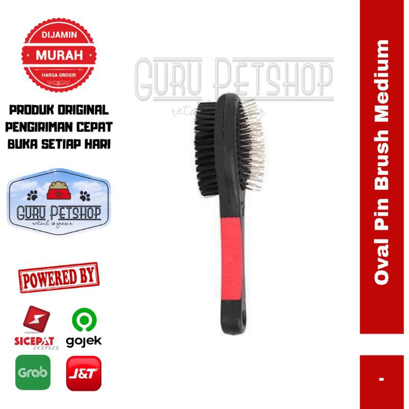 Oval Pin Brush Large / Sisir Pin Brush Double / Chiro Sisir Grooming