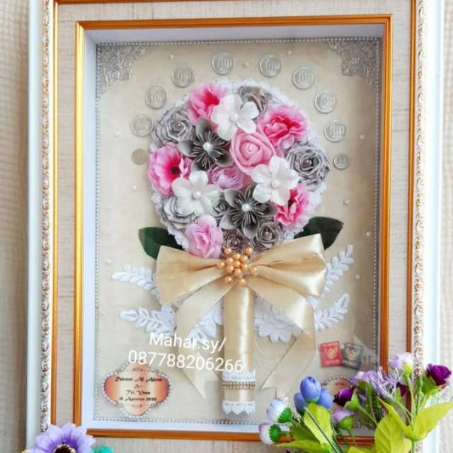 PILIHAN JASA UANG MAHAR PERNIKAHAN BUCKET BUNGA