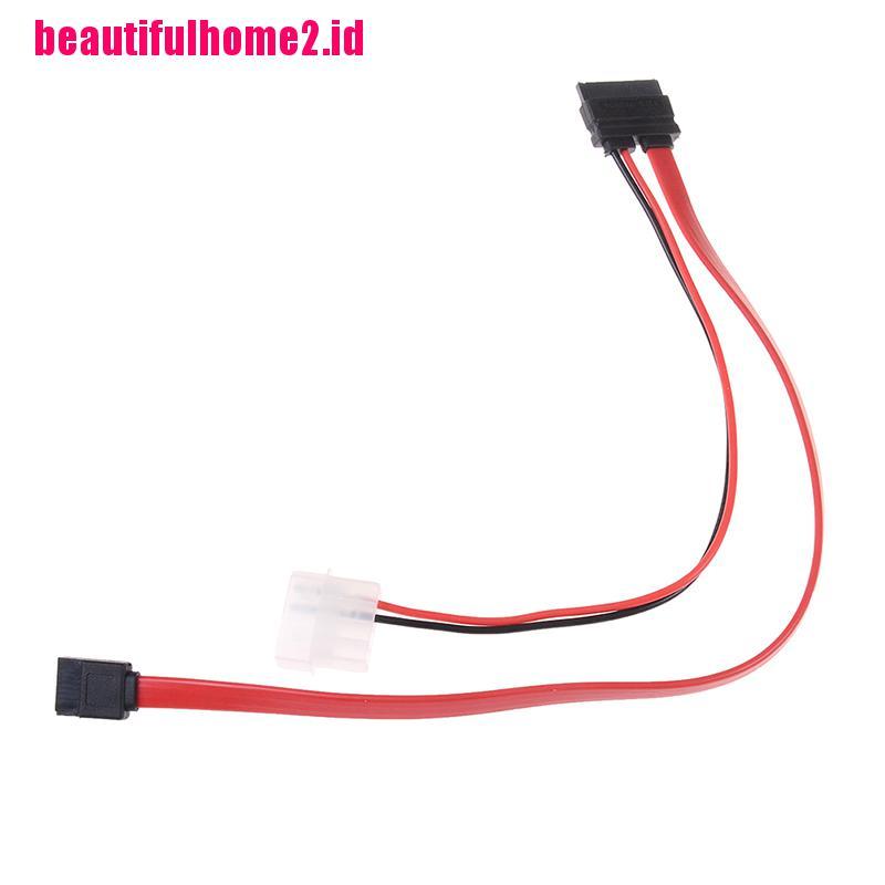 (Bf) Kabel Power Sata 7 + 6 Pin Slimline Untuk Dvd + - Rw Drive Pc