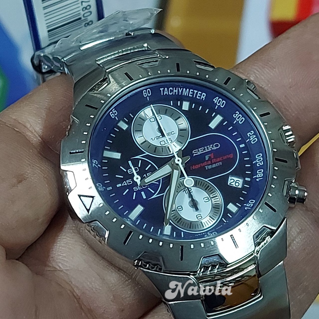 Seiko Quartz F1 Honda Racing Chronograph - Jam Tangan Pria SND785 SND787