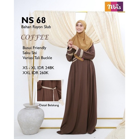 GAMIS NIBRAS DRESS WANITA MUSLIM NS 068