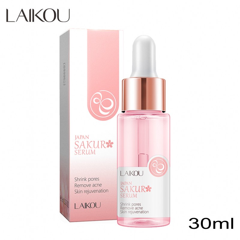 LAIKOU Sakura Serum Peremajaan Untuk Kulit Kusan dan Berminyak 30ml