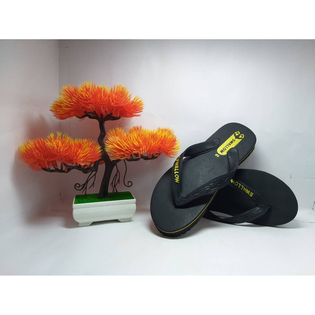 Swallow Black Neon Series Sandal Jepit Fashion Casual Pria Dewasa Original Murah dan Berkualitas