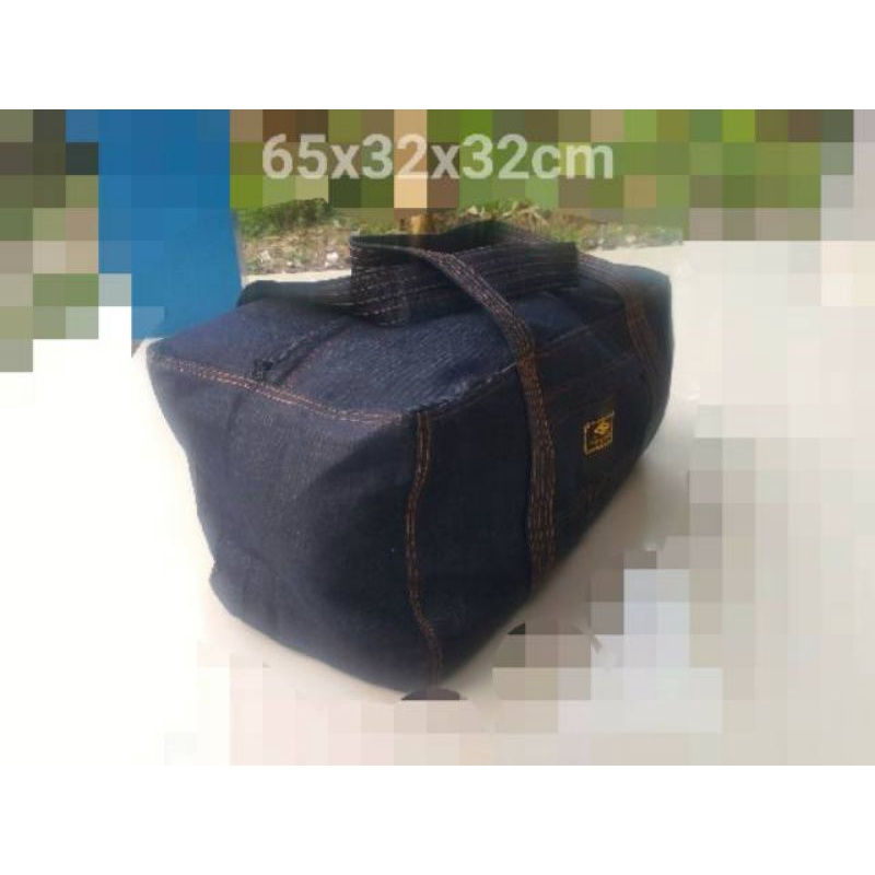 Tas pakain bahan levis jumbo