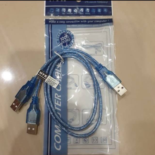 Kabel USB Mini 2.0 NYK PS3 Hardisk Cabang Ujung Besar