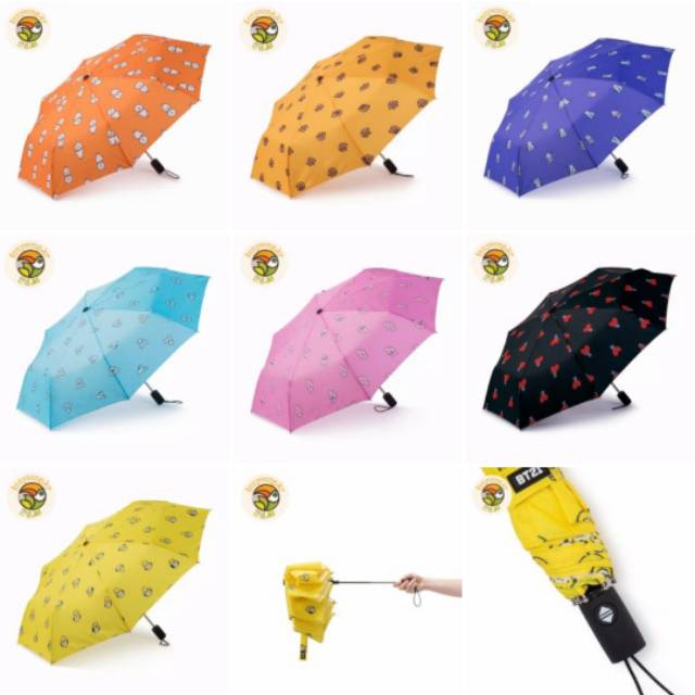 BTS / BT21 - Automatic Folding Umbrella / Payung Lipat
